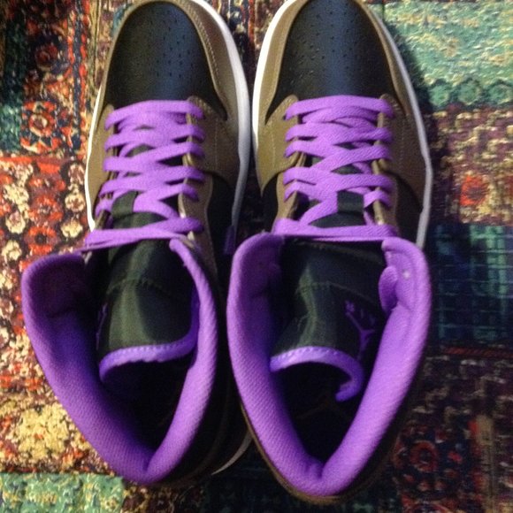 Air Jordan 1 Mid Men's Multicolor Sneakers - USA Size:11.5 - New in Box - Picture 6 of 11